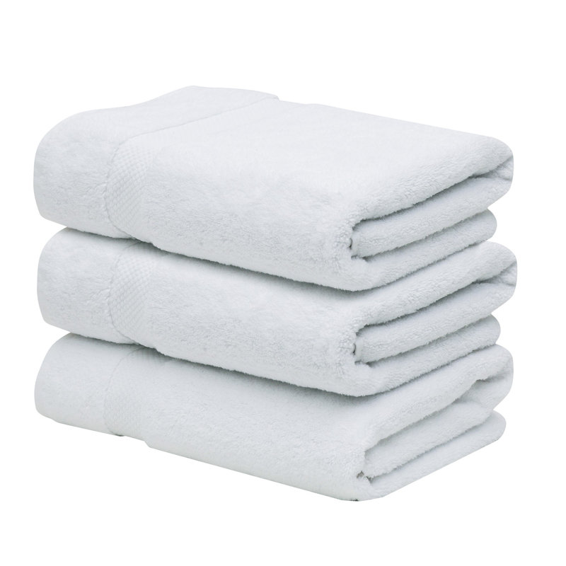 Splash 100% Cotton Zero Twist Bath Towel Set, 550 GSM Ultra Soft Absorbent Bath Towels for Spa & Daily Use, OEKO-TEX Certified, 3 Pack, White