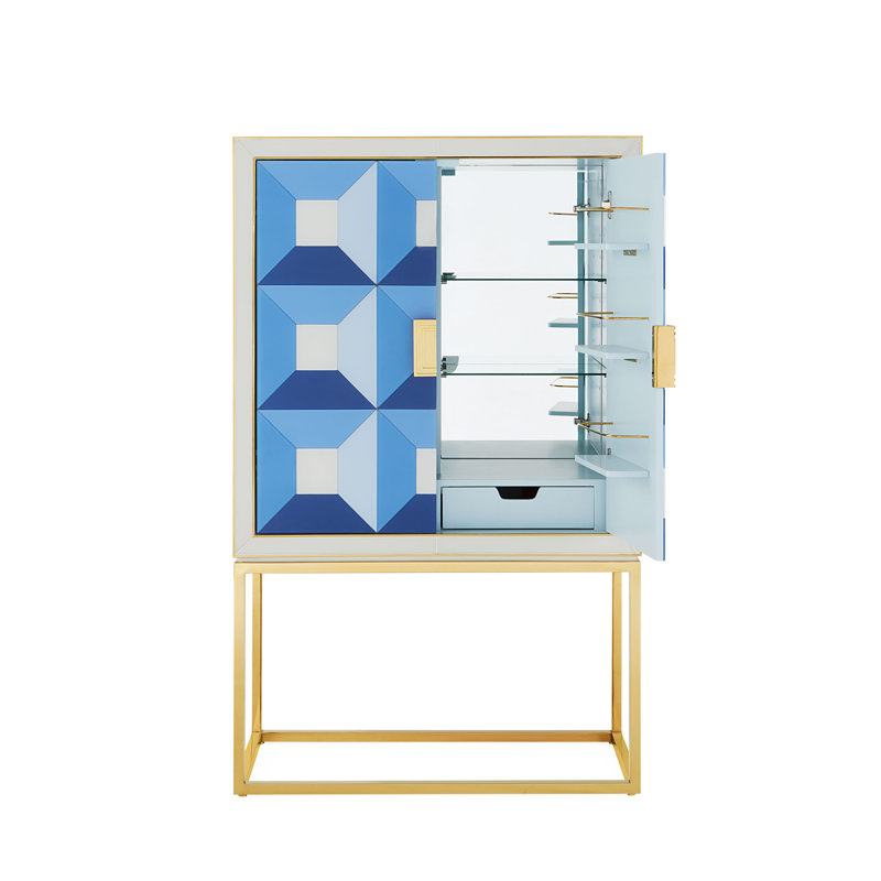 Sorrento Glass Bar Cabinet