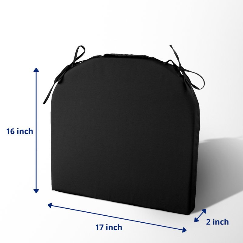 Coussin de siège d'extérieur, Noir