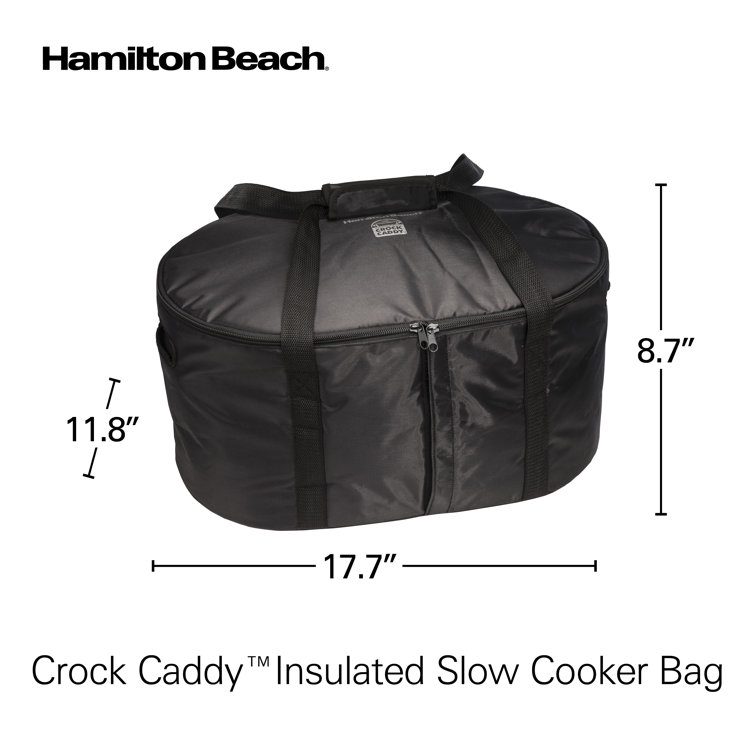 Crock-Pot Travel Bag for 4 - 7-Quart Slow Cookers, Black 