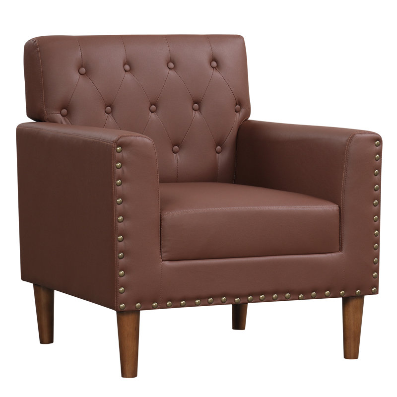 Chaise d'appoint moderne Mid Century, Brun, 1