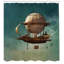 Rideau de douche simple steampunk steampunk artful de ciel avec rêve Maureen-21844388