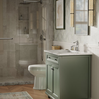 Single-handle Bathroom Faucet with Drain Assembly