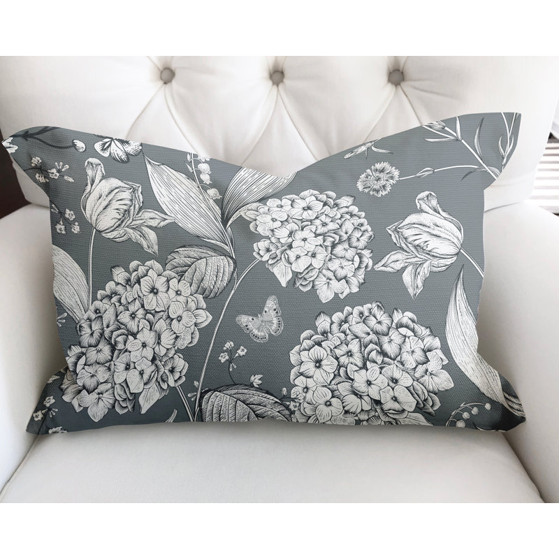 Housse et insert de coussin en coton Lya, Gris