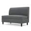 Causeuse grise avec fonction de rangement