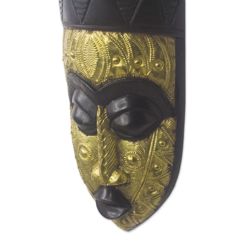 Décoration murale masque en bois Emaan