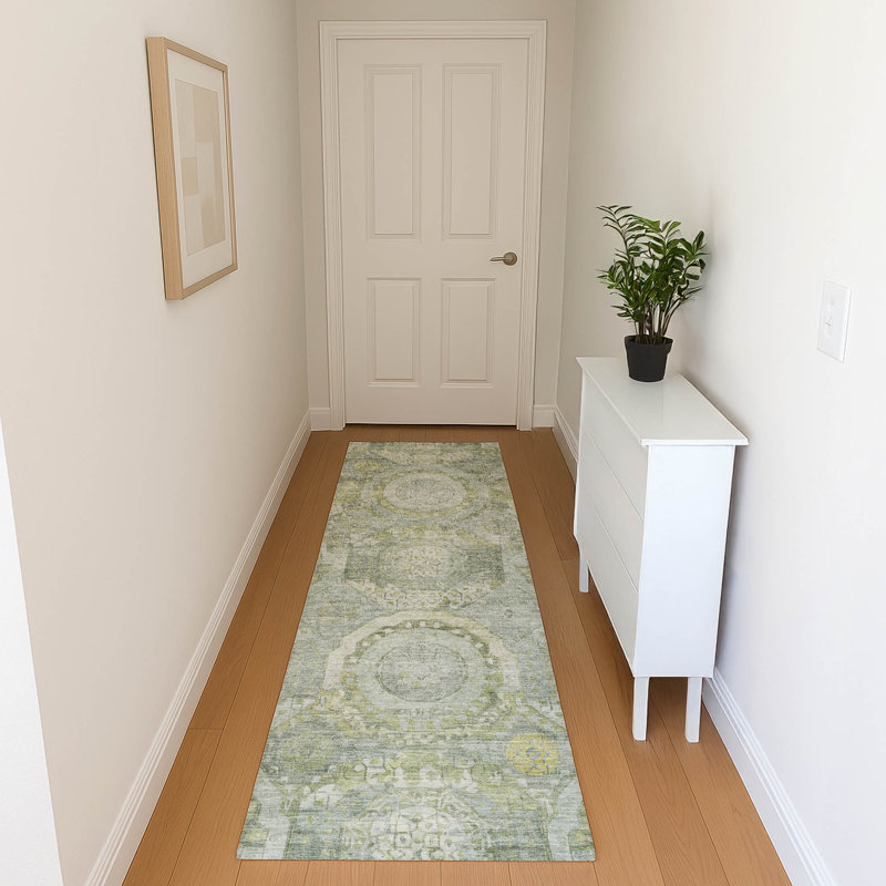 Premium Machine Washable Honig AMF1661 Panel Rug, Runner 2'3" x 7'6"