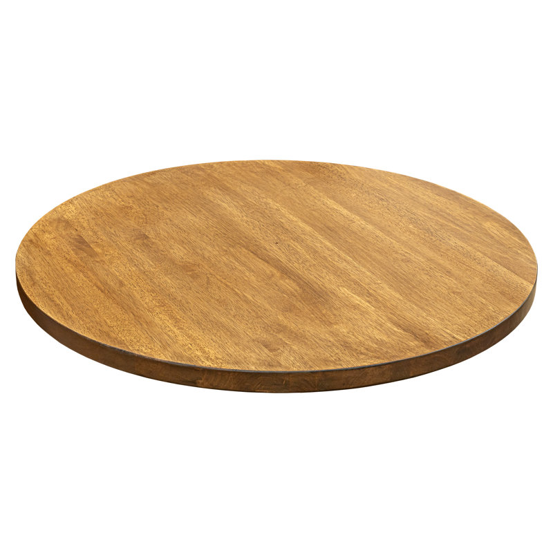 Plateau de table rond Rosy, Marron clair, H 1,5 po x L 36 po x l 36 po