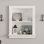 Armoire de niche de douche encastrée en bois blanche l 17,5 po x P 4 po x H 20,3 po
