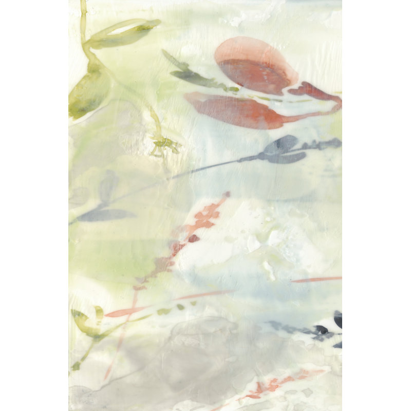 Nouveau Floral Design II - Wrapped Canvas Print, 46cm H x 30cm W x 3.8cm D