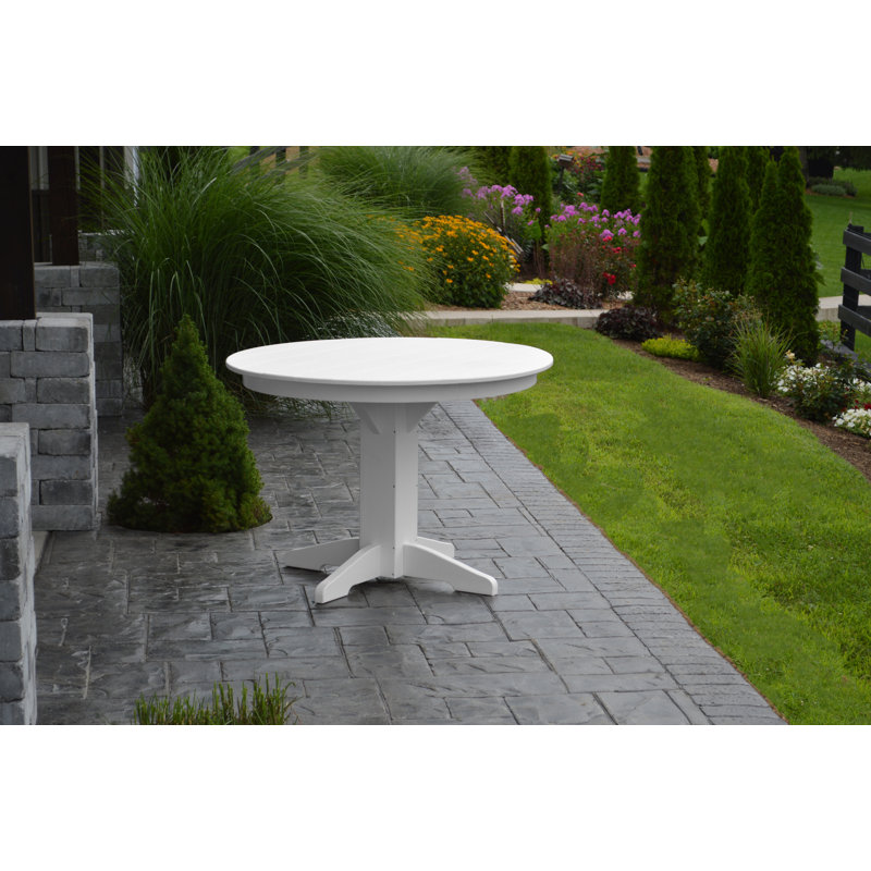Nettie 4 - Person Patio Dining Set with Round Table, White