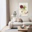 Botanical Line Woman Abstract Elegant Minimalist Cherry Peony Flower Nature Wall Art Print-1985479115