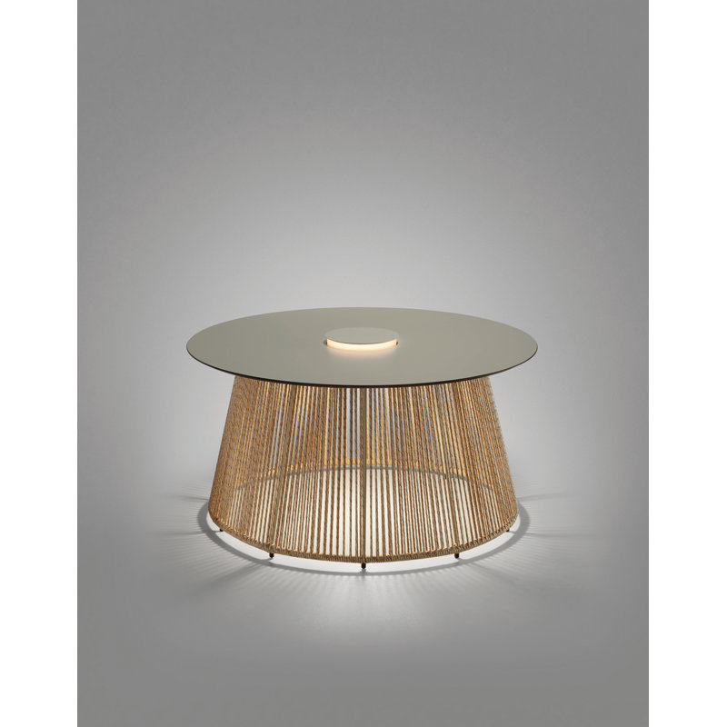 Table d'extérieur à DEL Nit, Ivoire, Beige, 31.5"