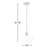 Rooks 10" W Geometric Single Pendant with Adjustable Length -2143636369