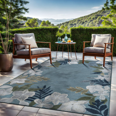 Tapis floral d'intérieur pour l'extérieur