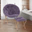 Fauteuil d'appoint pliant avec repose-pieds Marquice-771828327