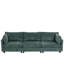 Canapé en chenille Xxxl 3, 113,1 * 32,69 * 33,82 po, pas facile à s'effondrer, tissu teinté, arrondi, forme de corps d'appartement, poche de rangement côté usure-1946654222