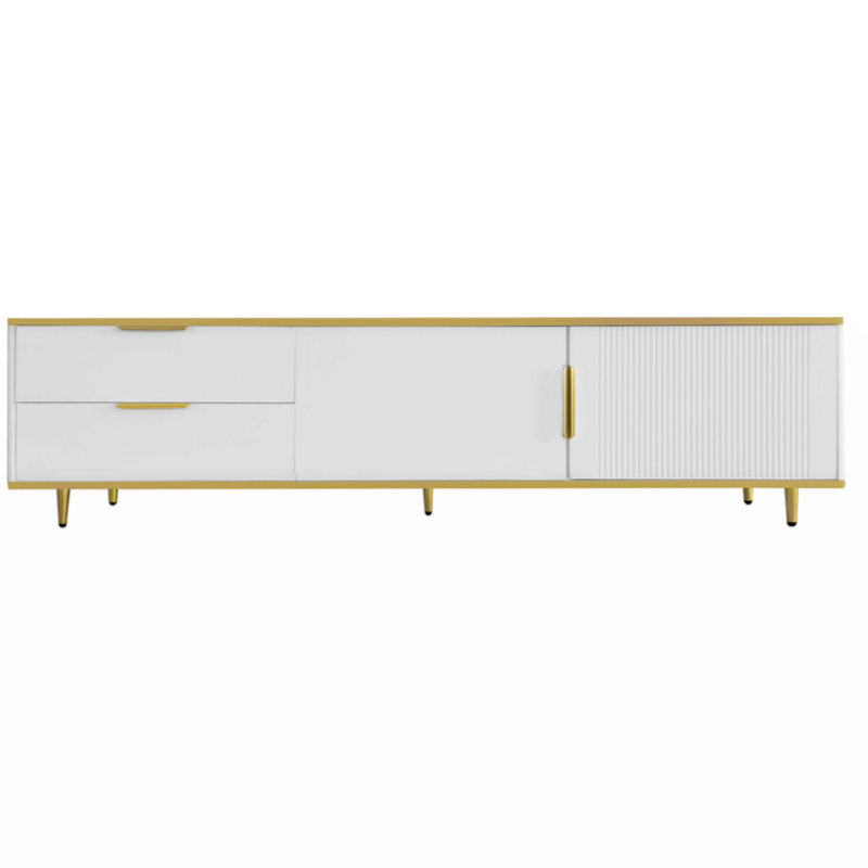 Jaterria Unfinished TV Stand for TVs up to 65", White