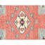 Hand Knotted Wool Area Rug in Red