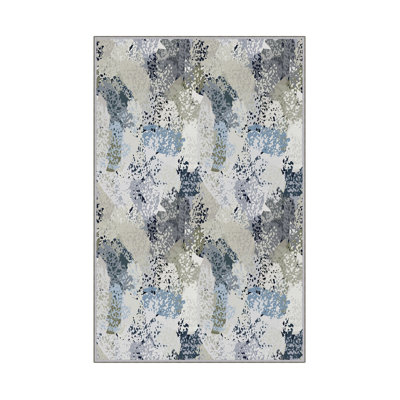Antibacterial Hall Carpet (2.6 x 6.6 Ft) | 100% Polyester, 0.4 in Pile Height | Non-Slip PVC Dot Underside, Machine Washable | 3D Digital Printing, Durable & Stylish for Entryways, Living Rooms & More