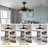 Carlhenry 42Inch Modern Retractable Ceiling Fans LED Light with Remote Control-1986901617