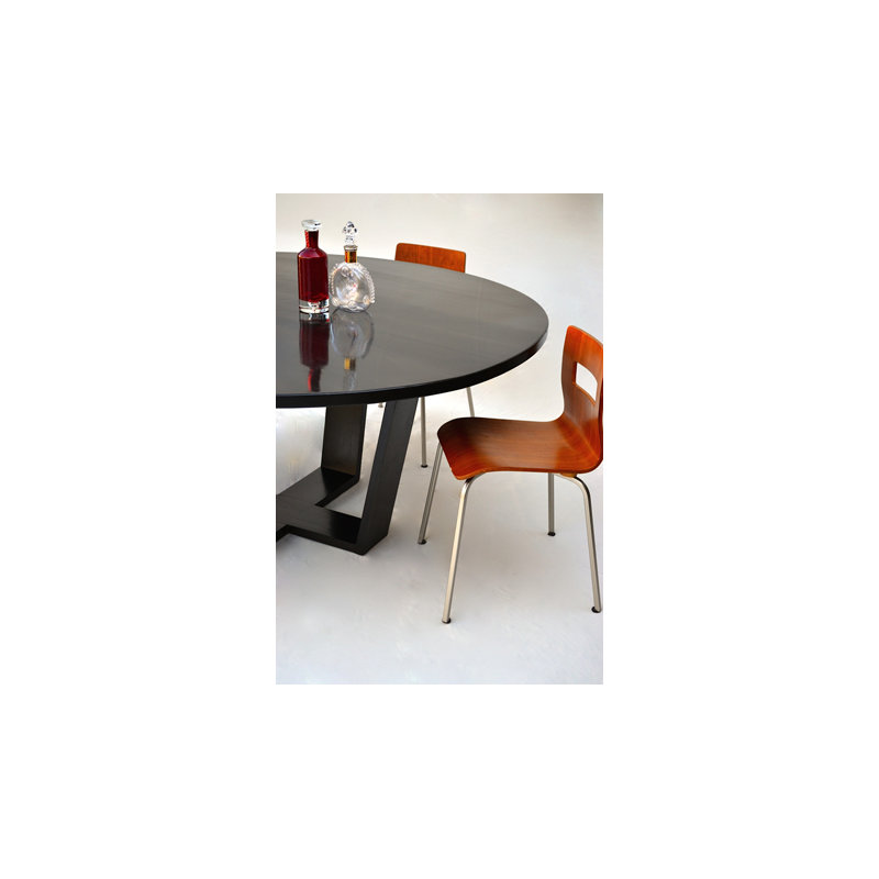 Rasucci Round Dining Table, Ebony
