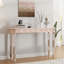 Console Mid-Century avec miroir en bois massif-214905380