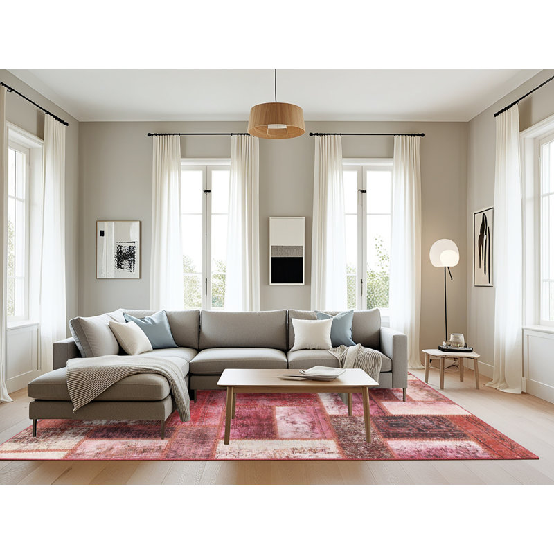Abstract Indoor Rug, Rectangle 8' x 12'