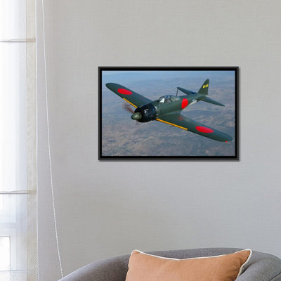 " A6M Japanese Zero Flying Over Chino, California " by Phil Wallick
