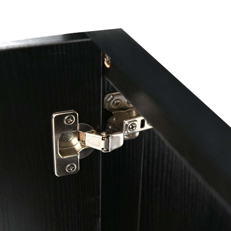 Meuble-lavabo simple 18,1 avec comptoir, Noir