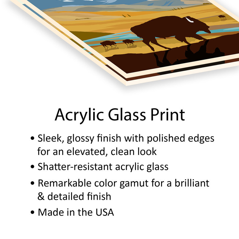 Parc national de Yellowstone sur plastique / acrylique par Studio Inception, peinture