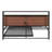 Deep black metal queen size platform bed frame with trundle for small bedrooms and overnight guests, modern rustic style with USB ports