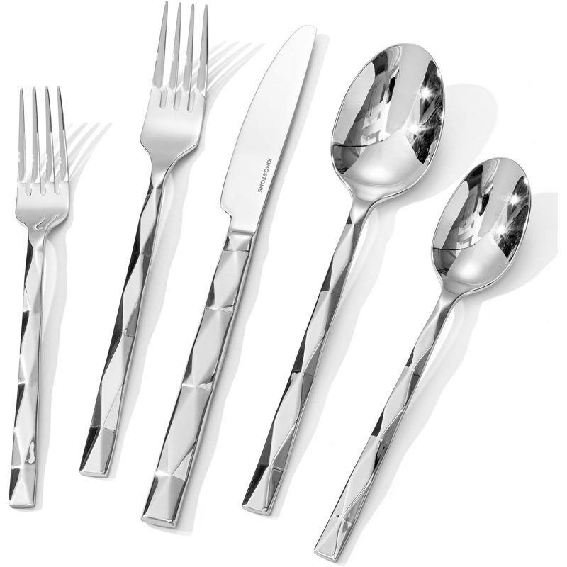 Silverware Set, Luxury 30 Piece Flatware Set for 6