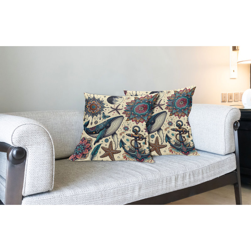 Ensemble de 2 housses de coussin Ambesonne, Carré, H 20 po x l 20 po