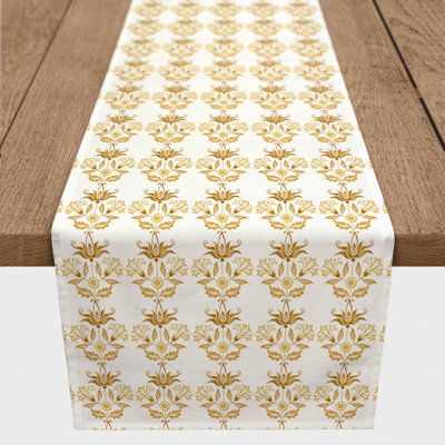 Cantone Rectangle Floral Polyester Table Runner