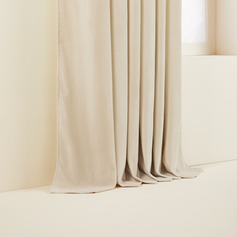 Dario Eyelet Room Darkening Curtain, 137 x 280cm, White