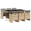 7 Piece Garden Dining Set with Cushions Poly Rattan-53741350-53741368