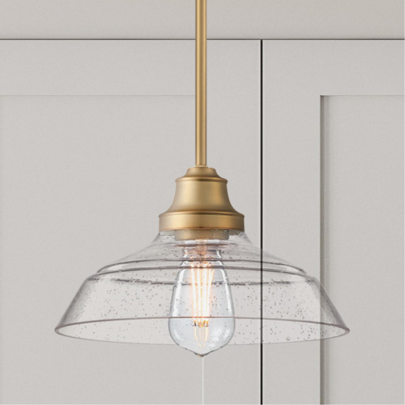 Luminaire suspendu Iron Hill, Laiton brossé
