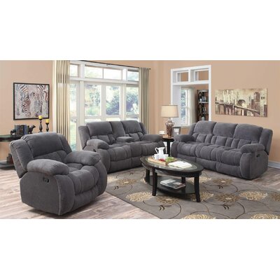 Oakdene 3 Piece Reclining Living Room Set -  Red Barrel StudioÂ®, EF4A714936874D4CB4CBF2B1BD3BF612