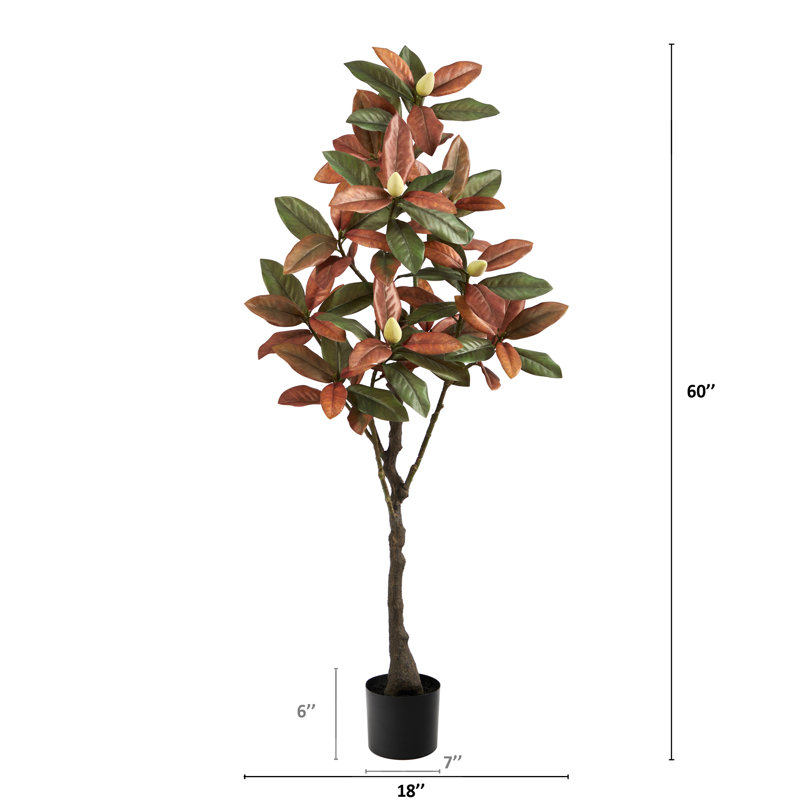 Arbre à feuillage artificiel 60 po en pot