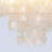 8 Light Dimmable Tiered Shell Chandelier
