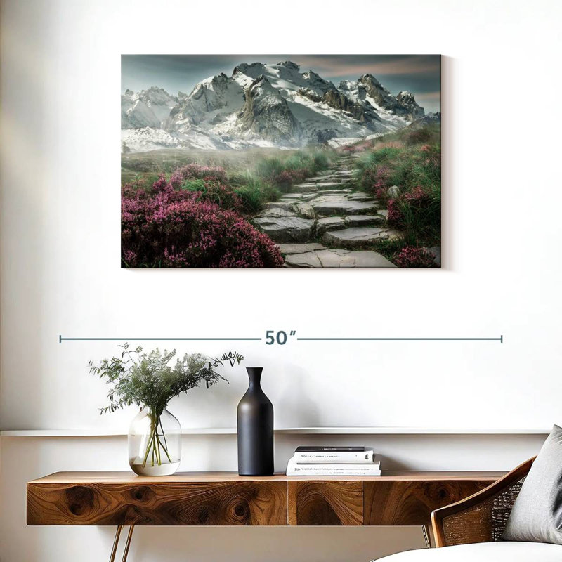 Alvord Scenic Snowy Mountain, H 24 po x l 36 po