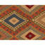 Hand Knotted Wool Area Rug in Multi And Red