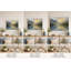 «Golden Alpine Lake Landscape», art mural sur toile tendue-391810264