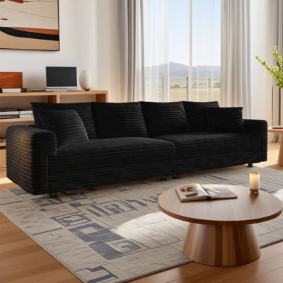 Canapé modulaire très long avec conversion de méridienne et 2 coussins décoratifs 103 po Almonte