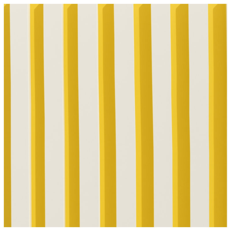 Couvertures à rayures jaunes et blanches, L 50 po x H 60 po