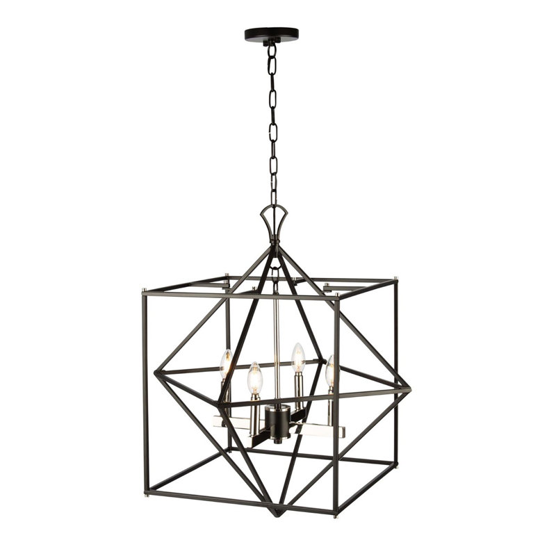 Carbajal 4 - Light Dimmable Geometric Chandelier