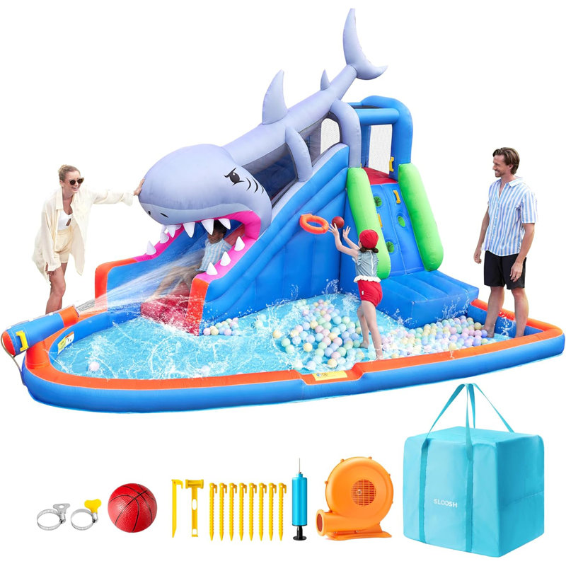 Glissade de parc aquatique gonflable Shark