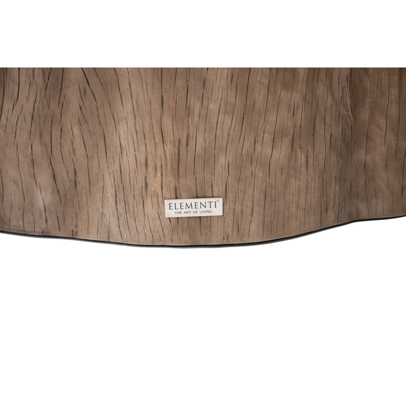 DAINTREE Concrete Coffee Table in Wood Look 106 x 100 x 35.6 cm, Red wood