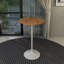 Table de salle à manger à hauteur de bar moderne avec plateau en résine et base en acier Heatherton-575737012-575737014